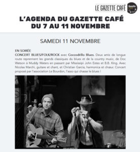 Coccodrillo Blues au Gazette Café