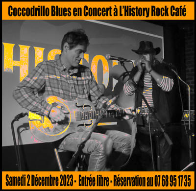 Coccodrillo Blues en concert à L'History Rock Café
