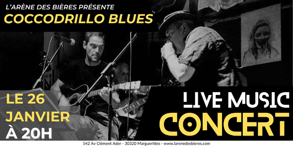Coccodrillo Blues en concert à L'Arène des Bières