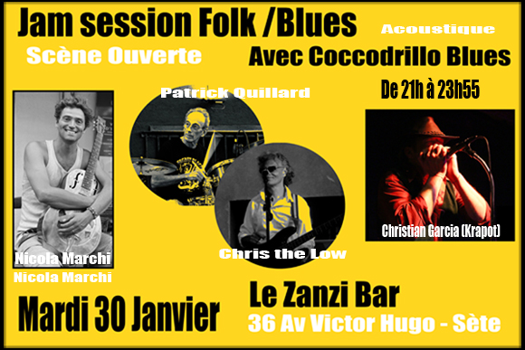 Coccodrillo Blues scène Ouverte au Zanzi-bar