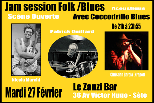 Coccodrillo Blues en Coccodrillo Blues scène Ouverte au Zanzi-bar