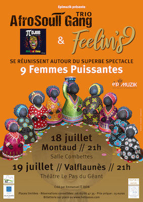 9 femmes puissantes par Feelin's9 et Pi Djob & AfroSoull Gang Trio