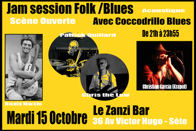 Coccodrillo Blues scène Ouverte au Zanzi-Bar