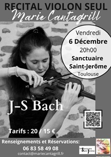 Marie Cantagrill Récital Bach