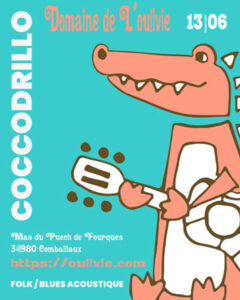 Coccodrillo Blues en concert au domainre de Oulivie