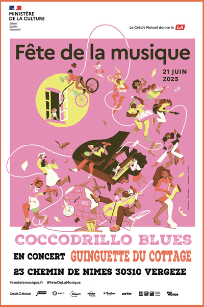 Coccodrillo Blues en concert à la Guinguette du Cottage