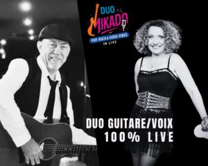 Duo Mikado guitare Voix Pop chanteuse Lydia Moreno dans le Gard 300x239
