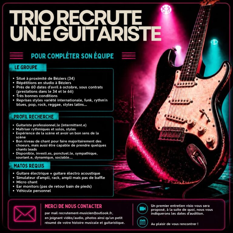 Petite annonce pour guitariste Grande 768x768